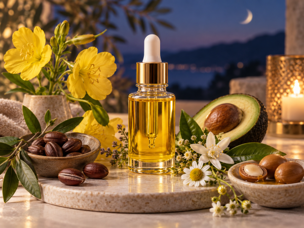 Nočno razvajanje obraza - oljni serum
