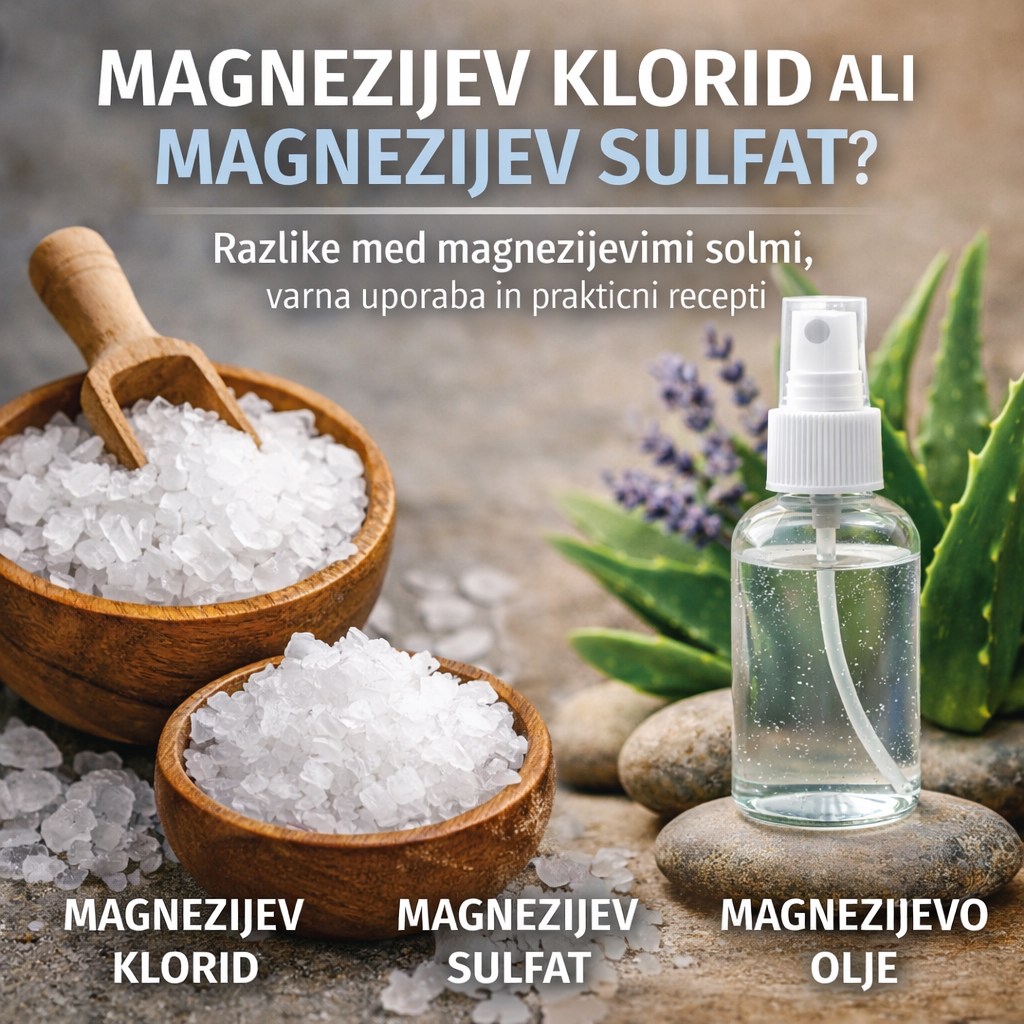 Magnezijev klorid heksahidrat in magnezijev sulfat