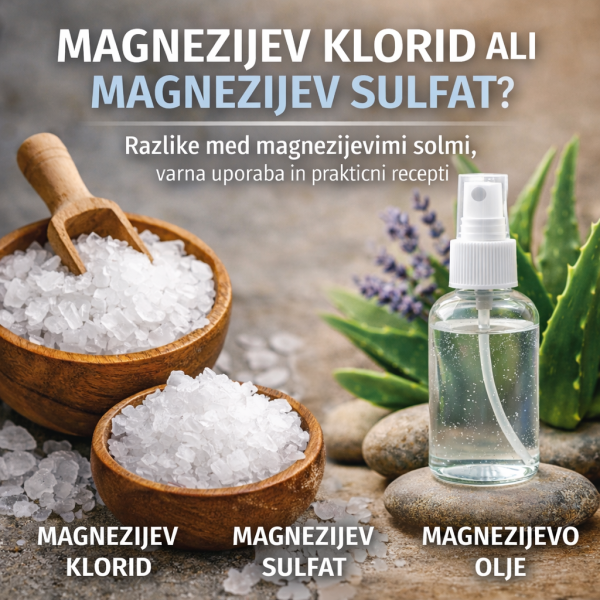 Magnezijev klorid heksahidrat in magnezijev sulfat