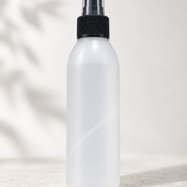 HDPE prosojna plastenka s pršilko 125 ml