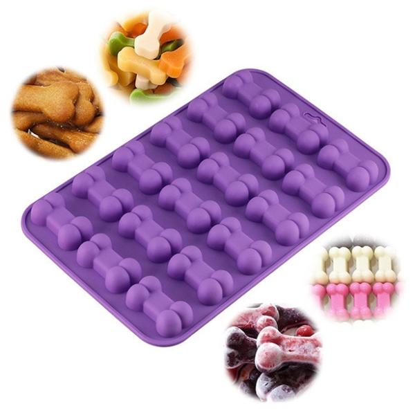 Komplet mini tačke in kosti - silikonski model (2 kalupa v kompletu)