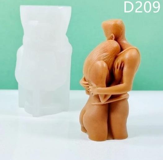 Par v objemu - silikonski model za sveče