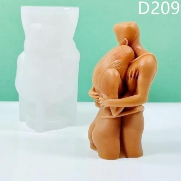Par v objemu - silikonski model za sveče
