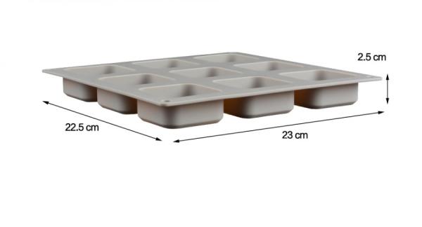 Kvadratni silikonski model za 9 mil