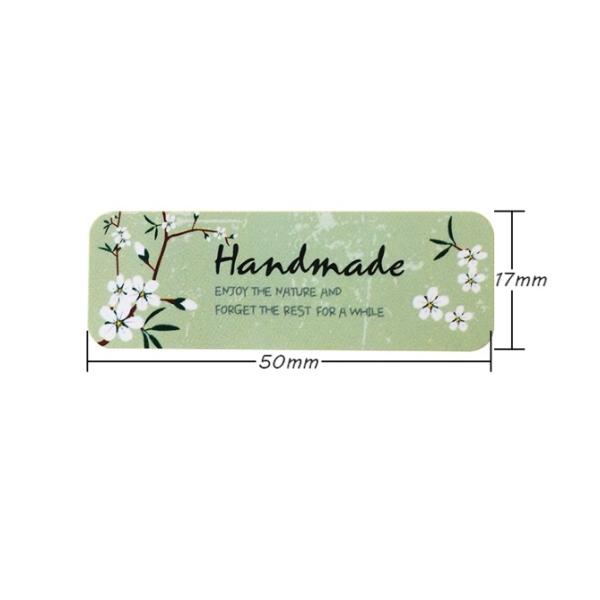 Made With Love ali Handmade with kraft nalepke (od 100 do 120 kosov)