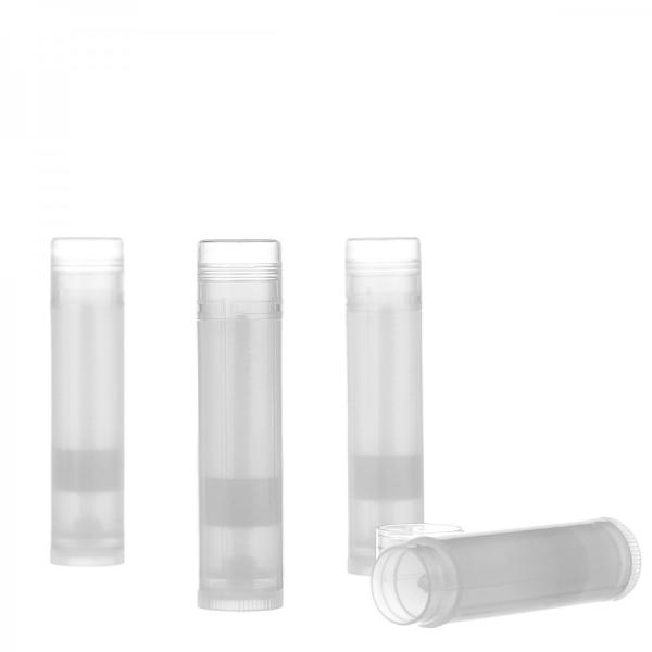 Embalaža za balzame za ustnice (črna, čisto prozorna in bela)