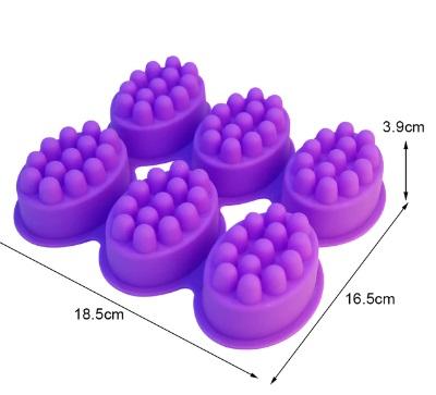 6 masažnih mil - silikonski kalup
