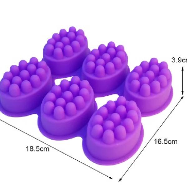 6 masažnih mil - silikonski kalup