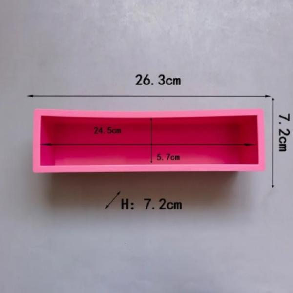 Pravokotni silikonski model za mila (cca 1200 g)