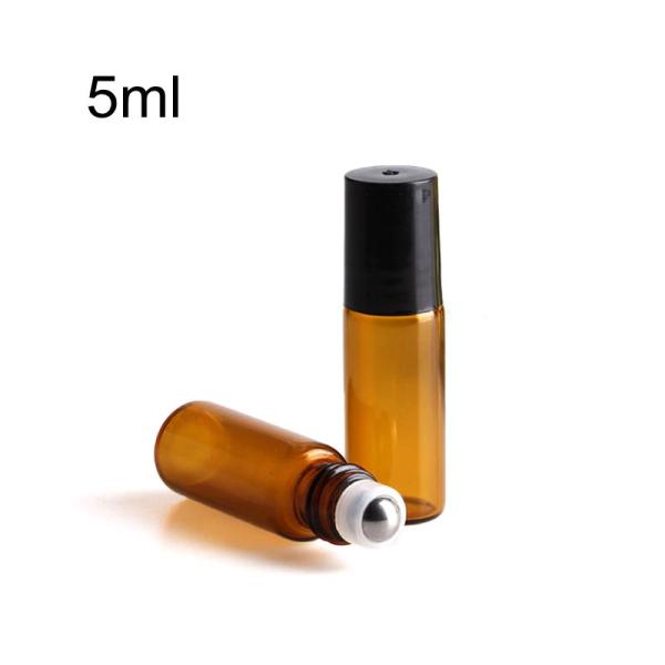 5 ml Roll on amber steklenička s kroglico 5 kosov