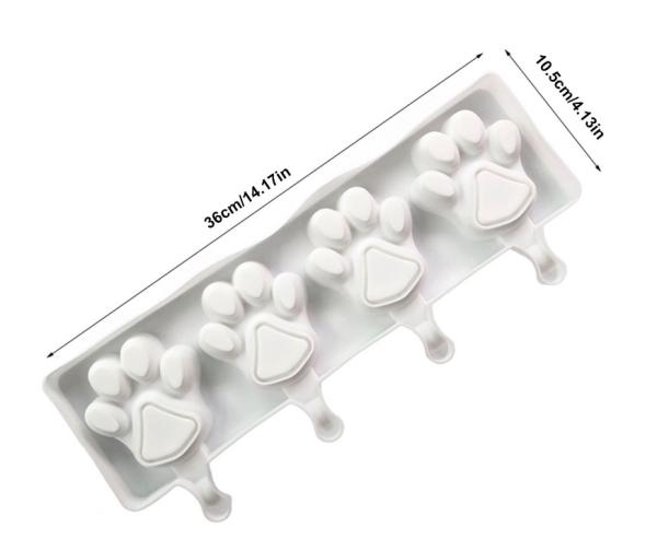 Šapice - silikonski model za štiri sladoledne lučke