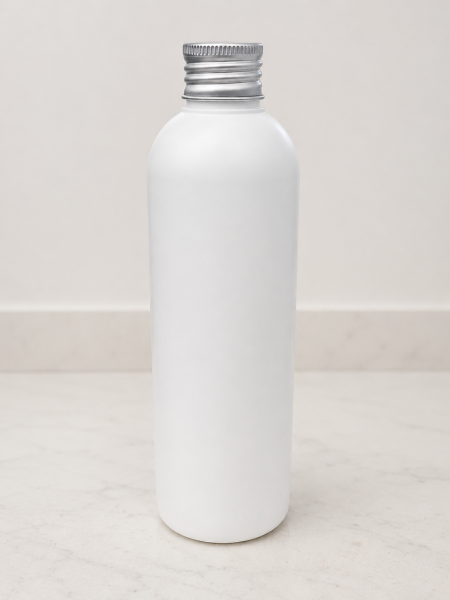 HDPE bela plastenka TBR 250 ml s pokrovčkom