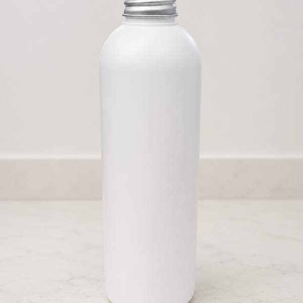 HDPE bela plastenka TBR 250 ml s pokrovčkom