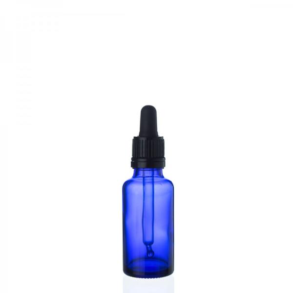 30 ml modra/črna steklenička s pipeto
