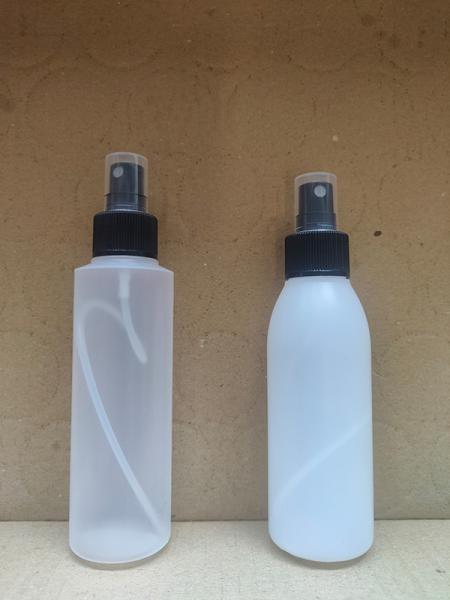 HDPE prosojna plastenka s pršilko 125 ml