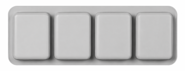 4 cuboids silicone mold