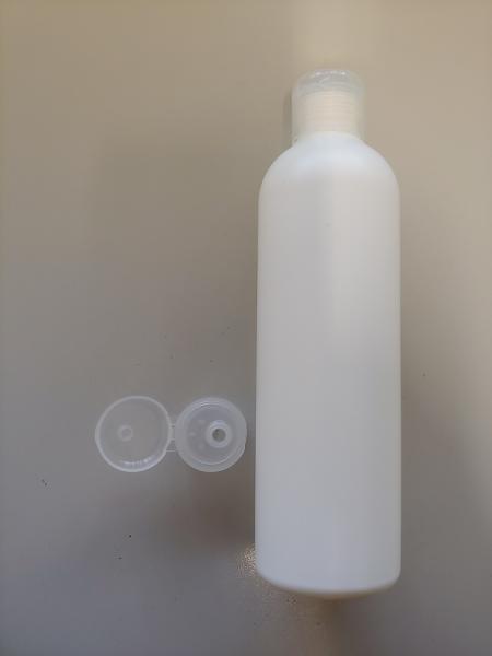 HDPE bela plastenka 250 ml - FLIP TOP