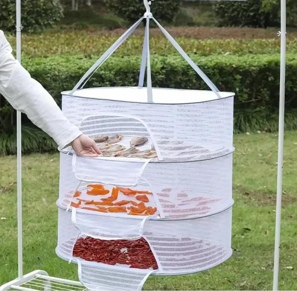 Sušilec z zadrgo za zelišča, začimbe, zeli, sadje,....