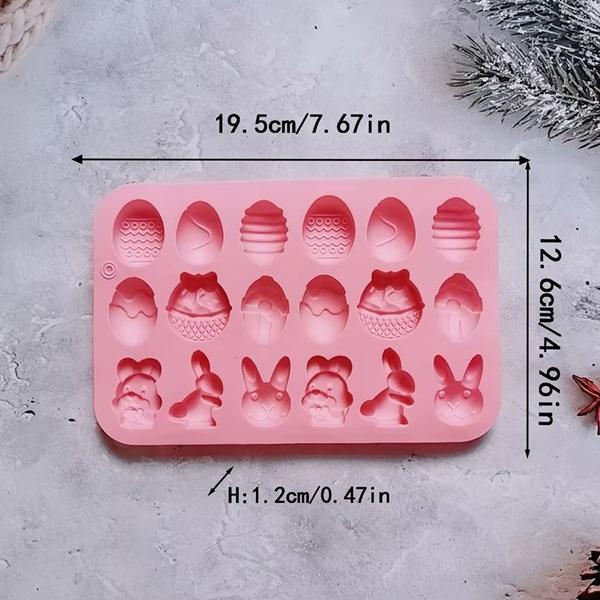 18 mini velikonočnih motivov - silikonski kalup