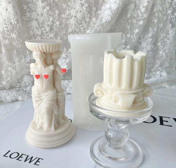 Grški steber - silikonski kalup za sveče (mila)