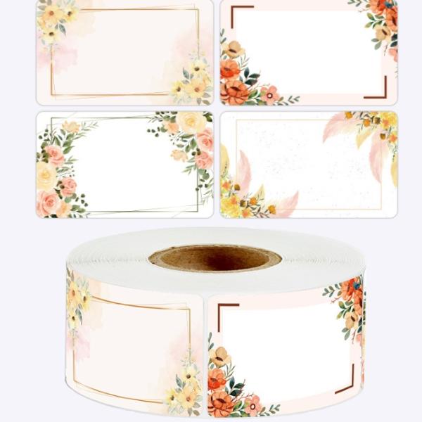 Handmade.... kraft nalepke (1 kolut, različno število nalepk )