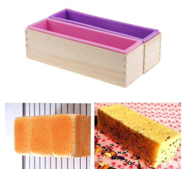 Leseni kalup za mila s silikonsko oblogo - 1.200g
