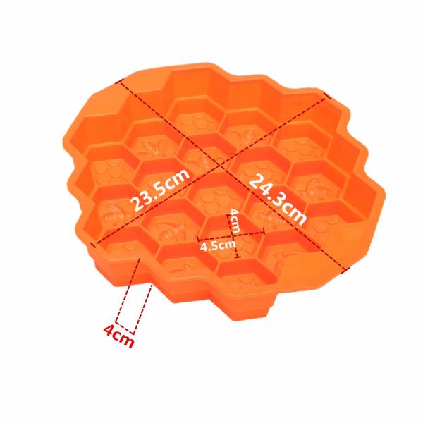 Čebelice v satovju - silikonski kalup za majhna mila
