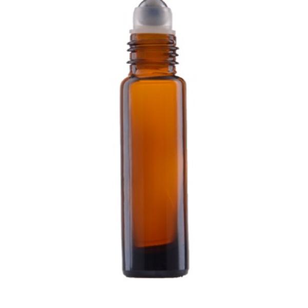 10 ml Roll on amber steklenička s kovinsko kroglico