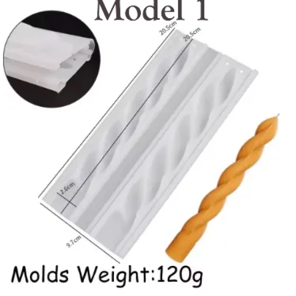 Geometrijski, pokončni modeli za sveče
