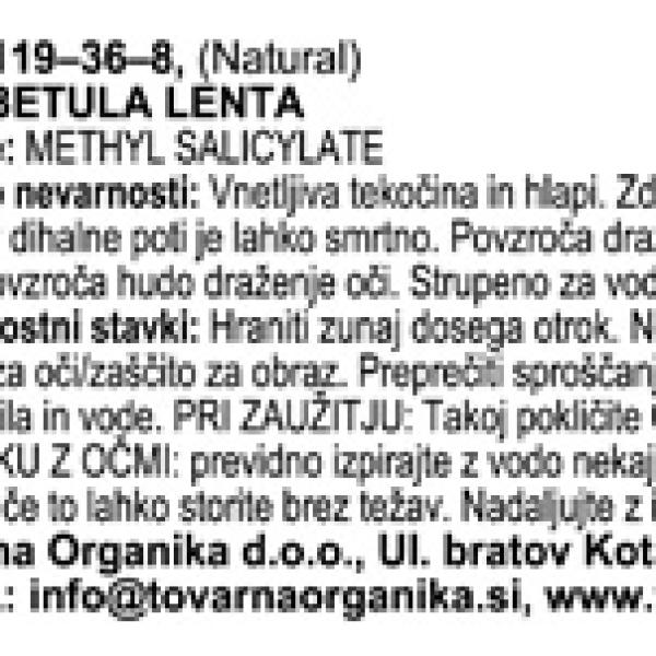 Sladkorna breza eterično olje
