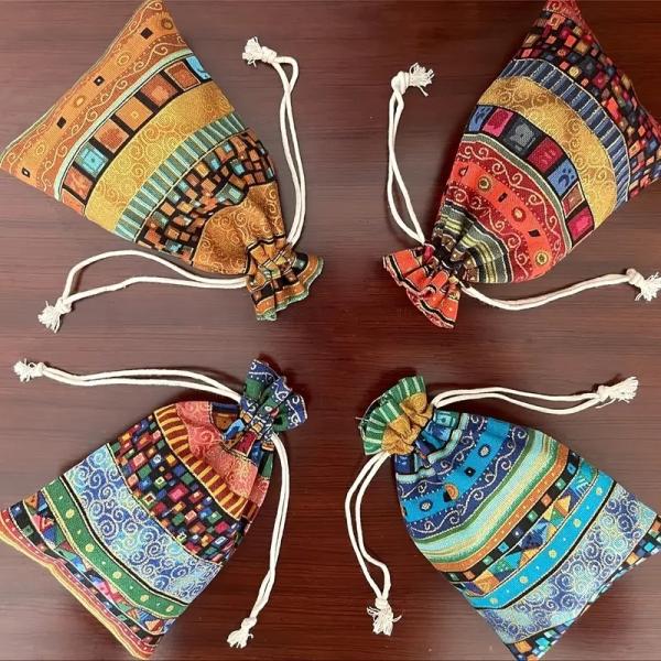Set 24 vrečk – etno egipčanski stil (10x14 cm)