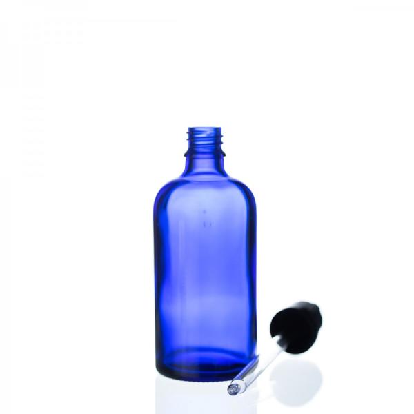 100 ml modra steklenička s pipeto