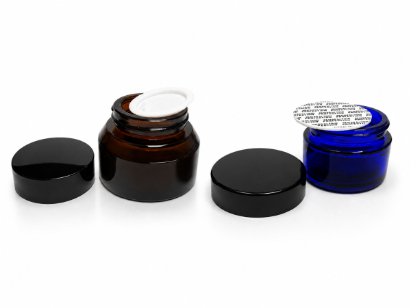 30 ml glass jar (multiple colors) with inner insert