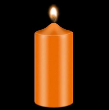 Oranžna - barva za sveče