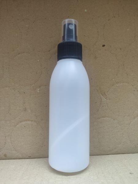 HDPE prosojna plastenka s pršilko 125 ml