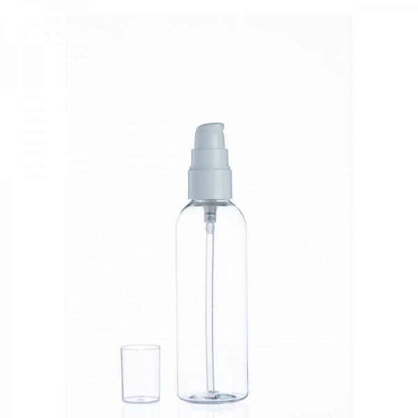 PET plastenka 100 ml z dispenzerjem za serume, olja, losjone