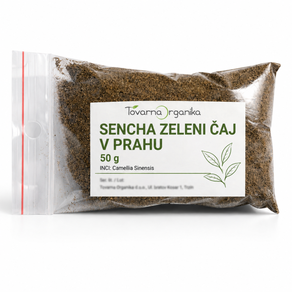 Sencha zeleni čaj v prahu